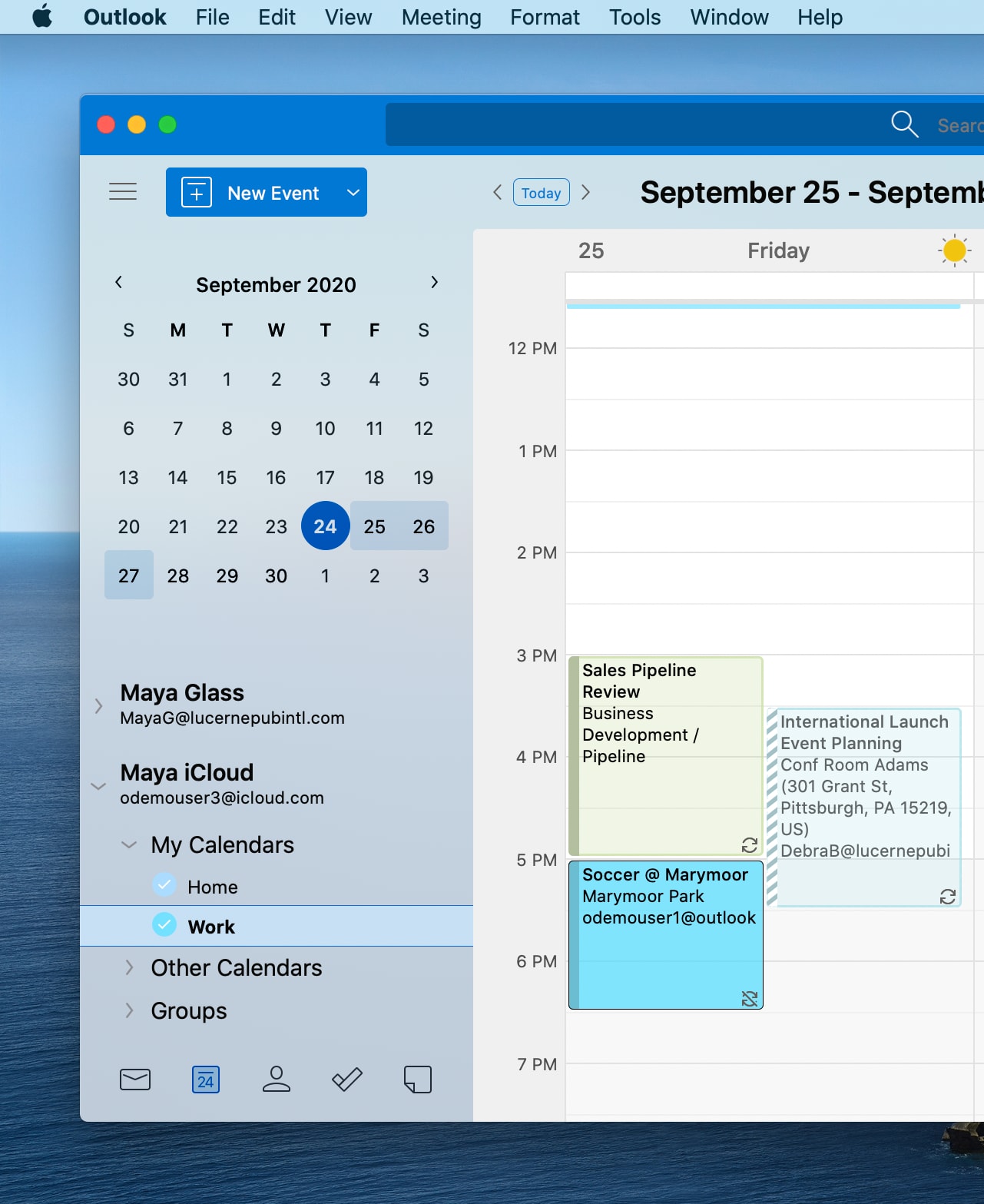 set up a business email on outlook for mac
